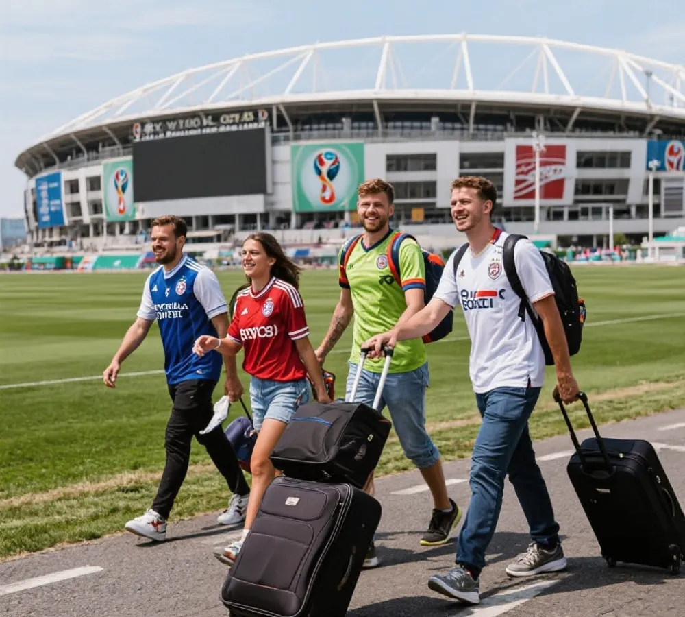 世界盃主辦城市觀賽規劃示意