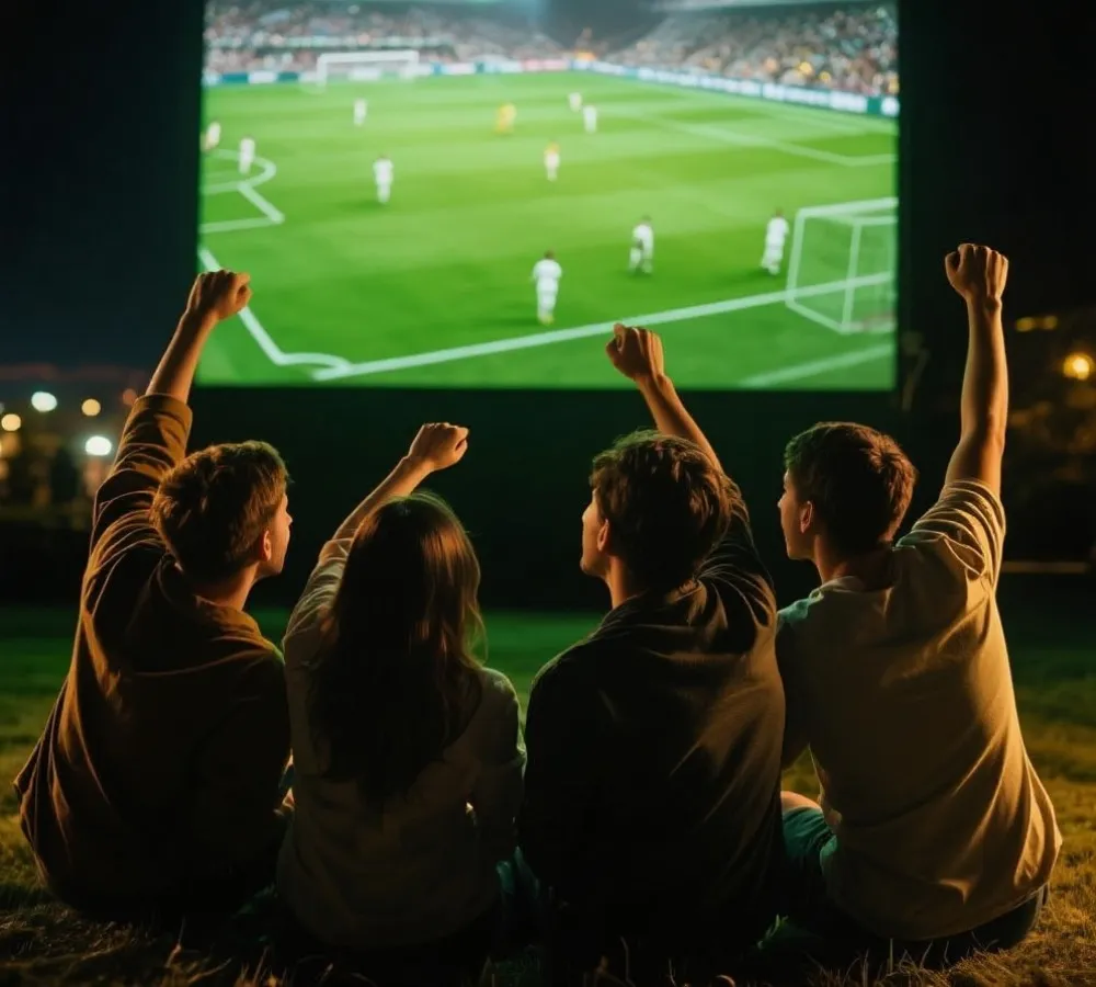 不同觀賽情境示意圖